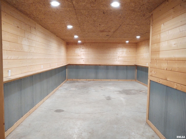 8027 Shawnee College Rd, Ullin, IL 62992 - interior space with recessed lighting and wooden walls