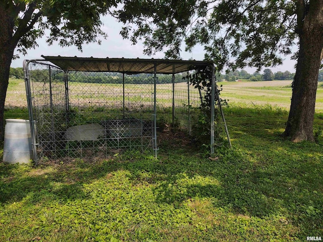 8027 Shawnee College Rd, Ullin, IL 62992 - view of yard with a view of countryside and an outdoor structure