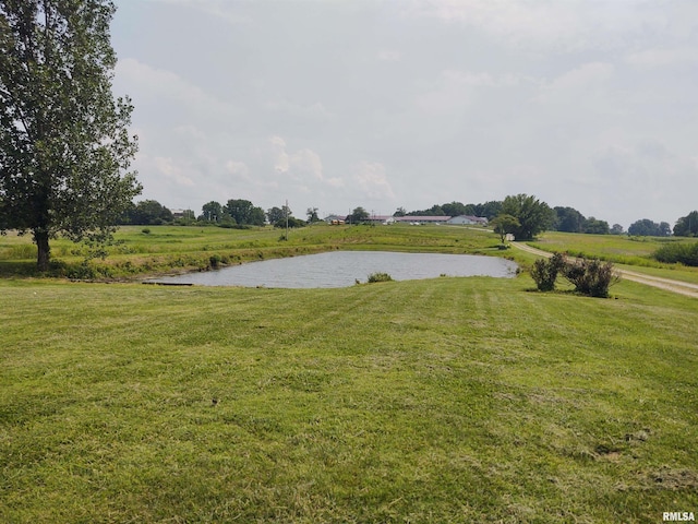 8027 Shawnee College Rd, Ullin, IL 62992 - view of green lawn featuring a water view