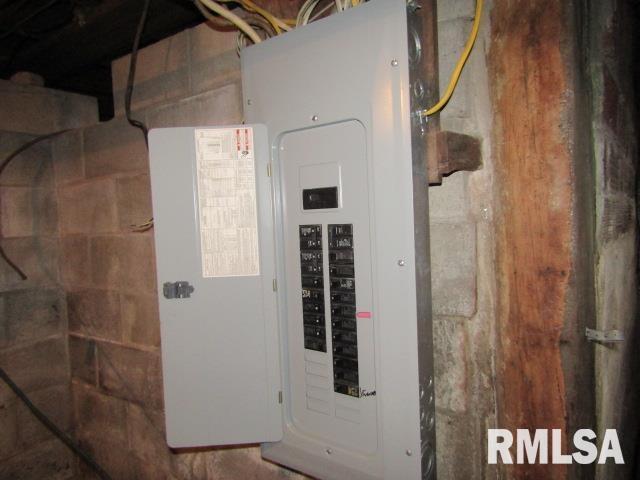 602 4th St, Rosiclare, IL 62982 - utility room with electric panel