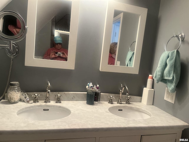 bathroom with vanity