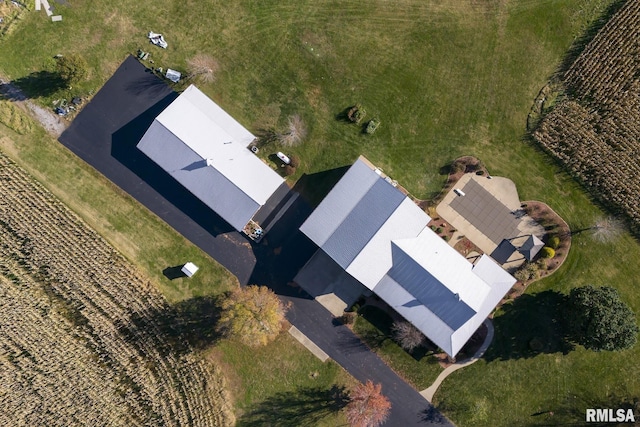 drone / aerial view featuring a rural view