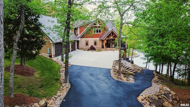 view of craftsman inspired home