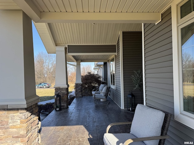 view of patio / terrace featuring a porch