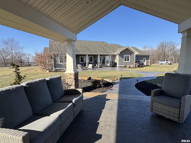 view of patio / terrace featuring an outdoor hangout area