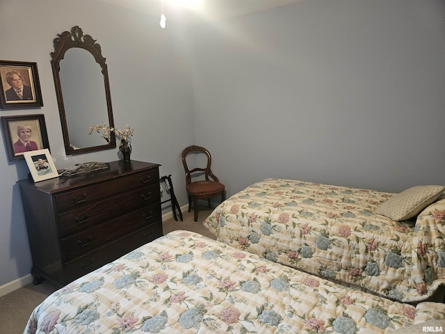 bedroom with carpet flooring