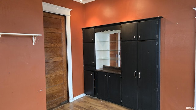 interior space with light wood-type flooring