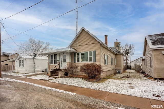 view of bungalow-style home