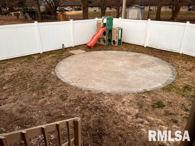 exterior space with a playground