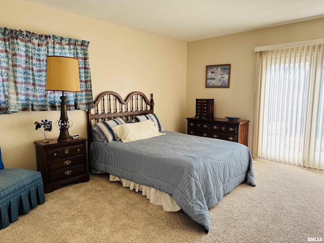 bedroom featuring carpet flooring