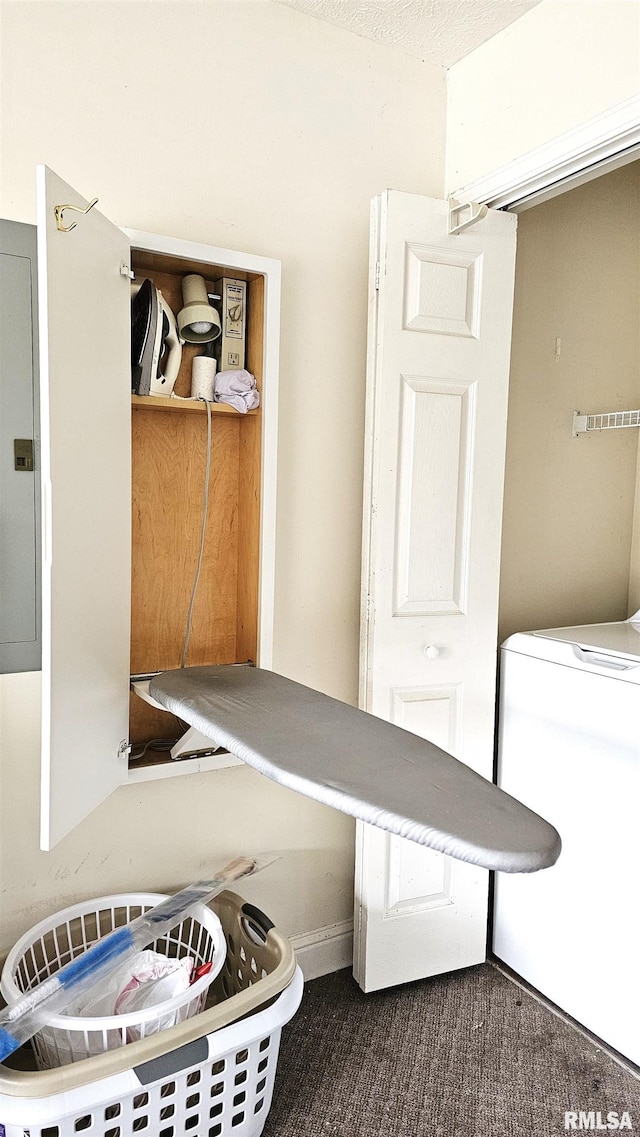 washroom featuring washer / dryer