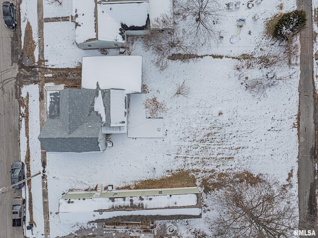 407 NW 6th St, Fairfield, IL 62837 - view of snowy aerial view