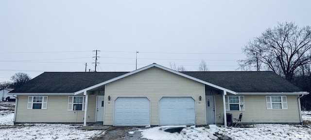 ranch-style house with a garage