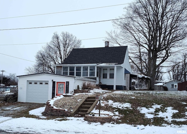 view of front of house featuring a garage