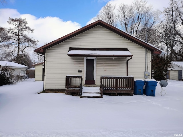 view of front of home