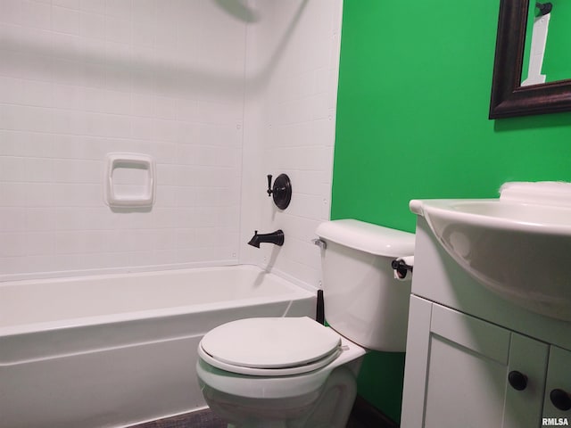 85 Bethlehem Church Ln, Vienna, IL 62995 - full bathroom featuring toilet, shower / tub combination, and vanity