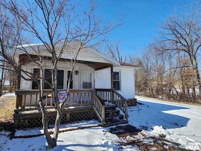 view of front of home