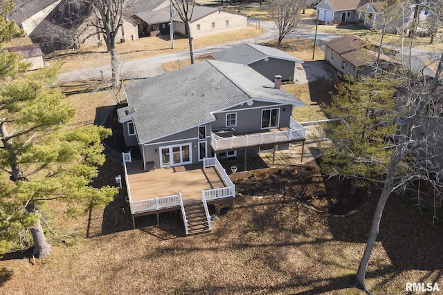 bird's eye view featuring a residential view