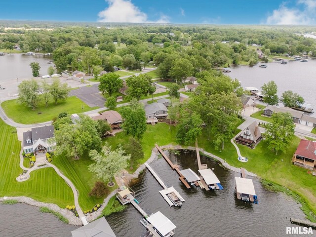 1437 Nassau Ln, Marion, IL 62959 - aerial view of residential area with a large body of water