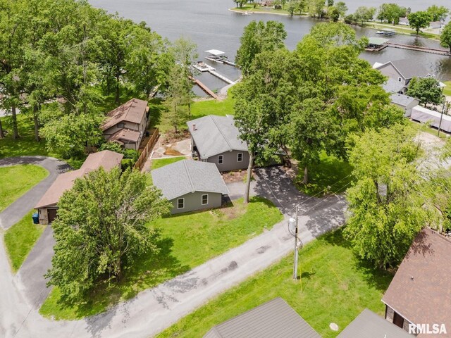 1437 Nassau Ln, Marion, IL 62959 - aerial perspective of suburban area with a nearby body of water