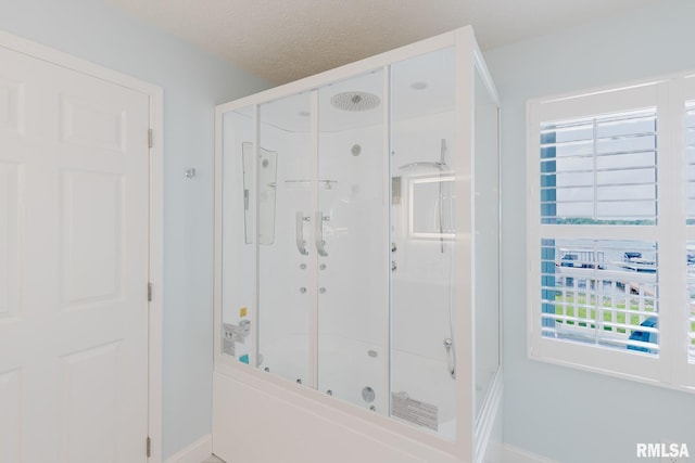 1437 Nassau Ln, Marion, IL 62959 - full bathroom featuring baseboards and combined bath / shower with glass door