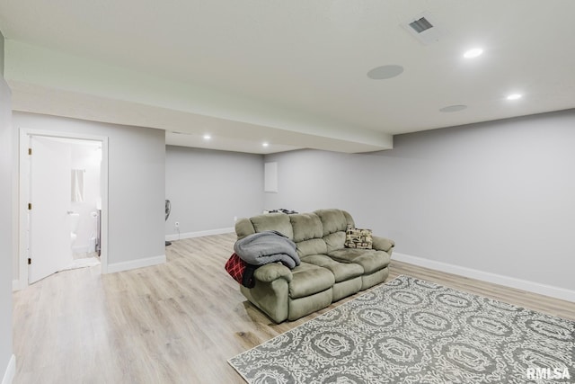 1437 Nassau Ln, Marion, IL 62959 - living area with light wood-type flooring, baseboards, and recessed lighting