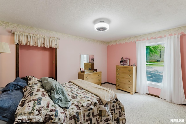 1437 Nassau Ln, Marion, IL 62959 - bedroom with light carpet and a textured ceiling