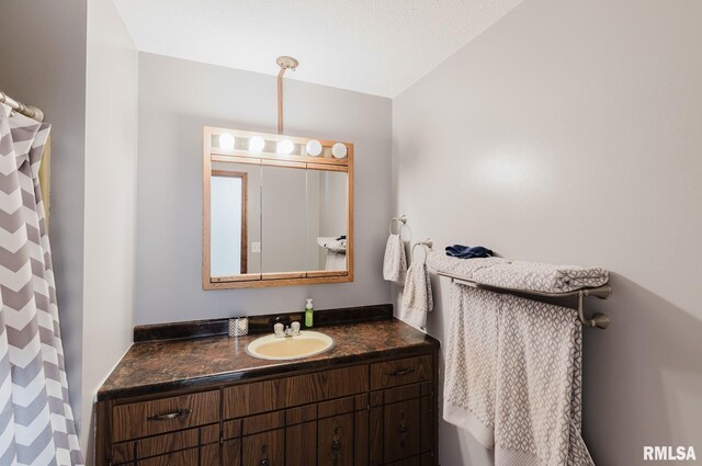 1437 Nassau Ln, Marion, IL 62959 - full bath featuring vanity and a shower with shower curtain