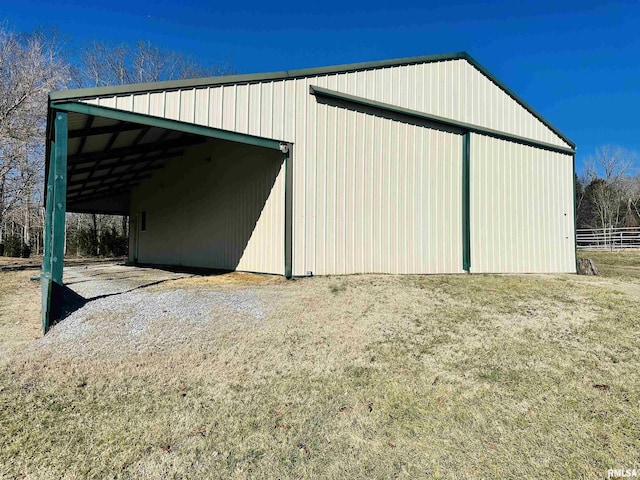 view of outdoor structure