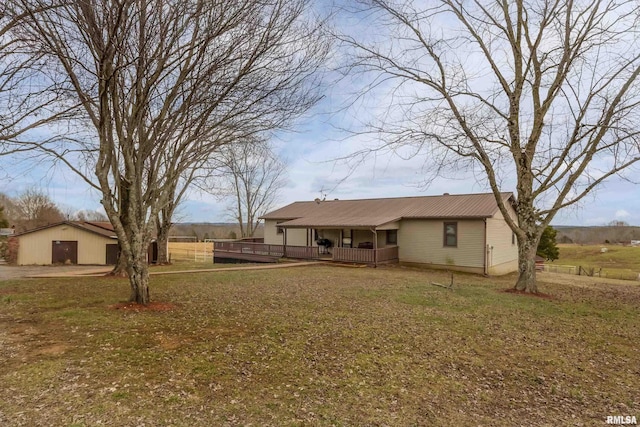 exterior space with a porch