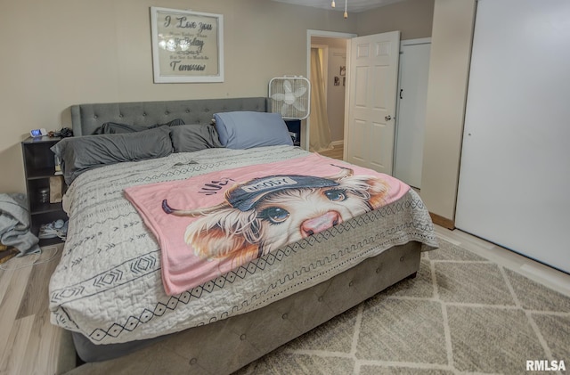 600 N Washington St, Sparta, IL 62286 - bedroom featuring baseboards and wood finished floors