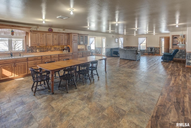 1548 Koehn Rd, Ava, IL 62907 - dining room featuring visible vents and stone finish floor