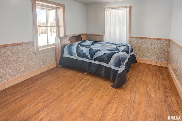 1548 Koehn Rd, Ava, IL 62907 - bedroom with wainscoting and wood finished floors