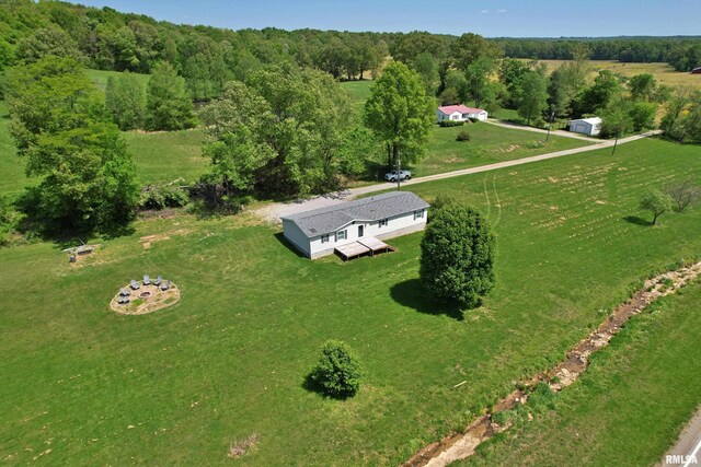 8065 E State Route 146th Hwy, Grantsburg, IL 62943 - aerial overview of property's location featuring rural landscape