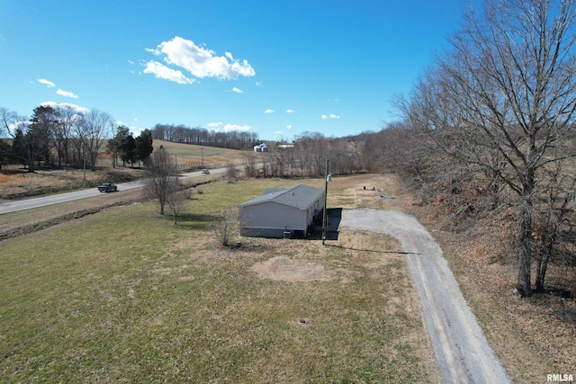 exterior space featuring a rural view