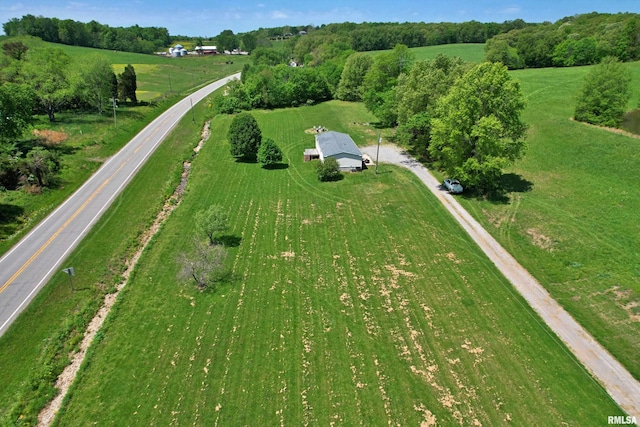 8065 E State Route 146th Hwy, Grantsburg, IL 62943 - aerial overview of property's location featuring rural landscape