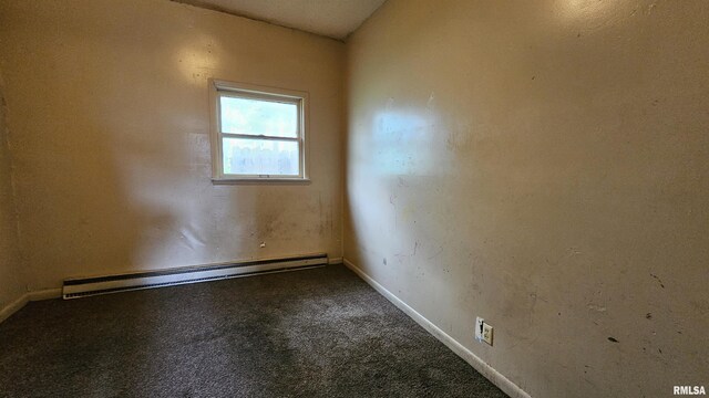 202 S Liberty St, Marion, IL 62959 - carpeted empty room with baseboard heating and baseboards
