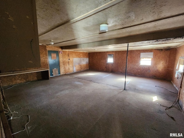 view of basement