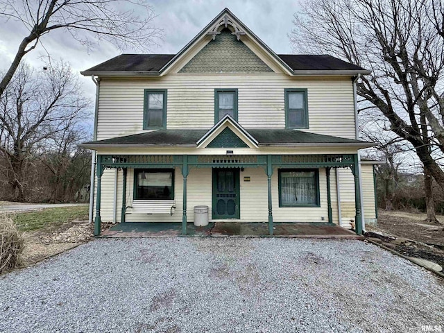 view of front of home featuring a porch