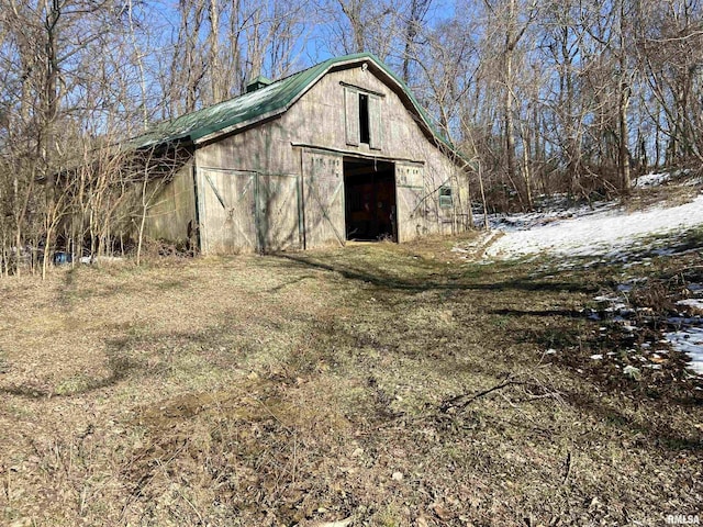 view of barn