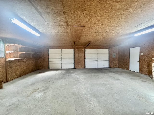 view of parking garage