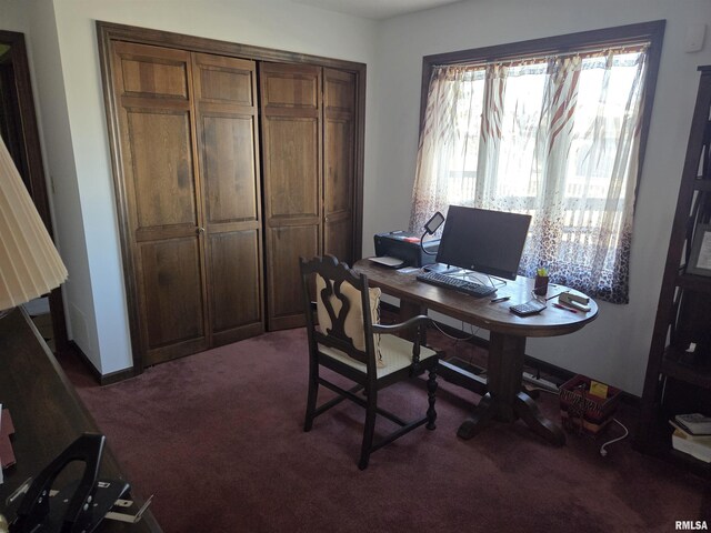 carpeted bedroom featuring lofted ceiling