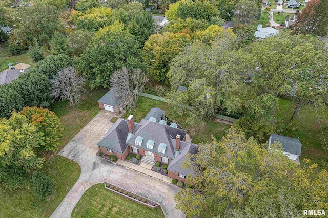 birds eye view of property