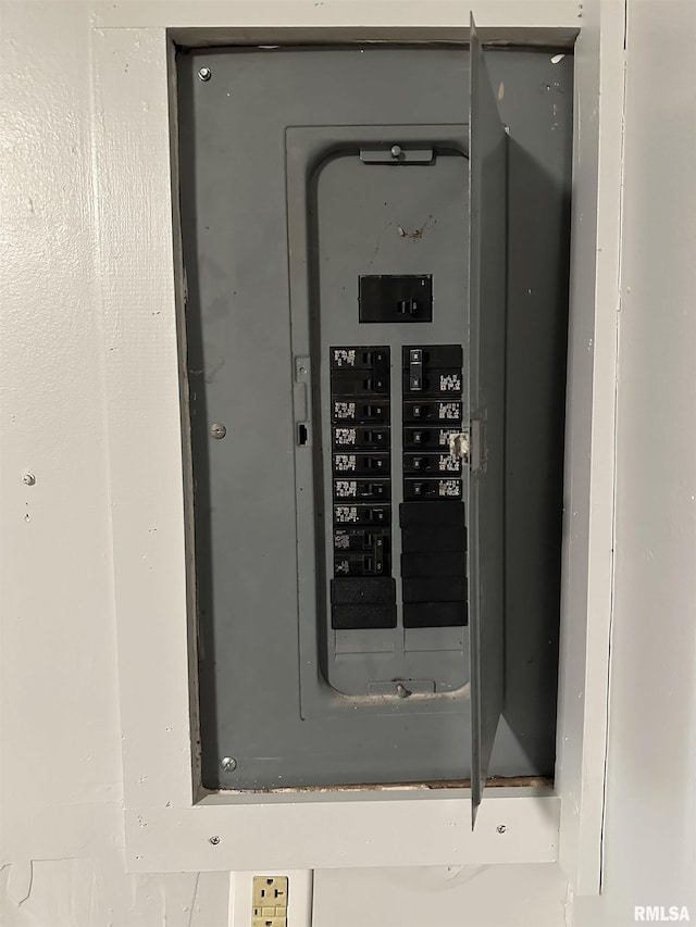 utility room with electric panel