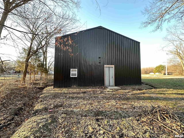 view of outbuilding with an outdoor structure