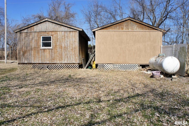 exterior space with an outdoor structure