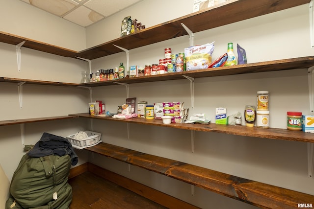 view of pantry