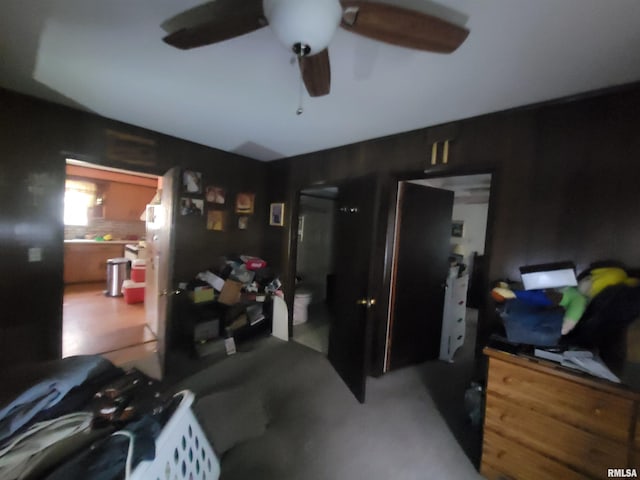 905 W Monroe St, Herrin, IL 62948 - bedroom with ceiling fan