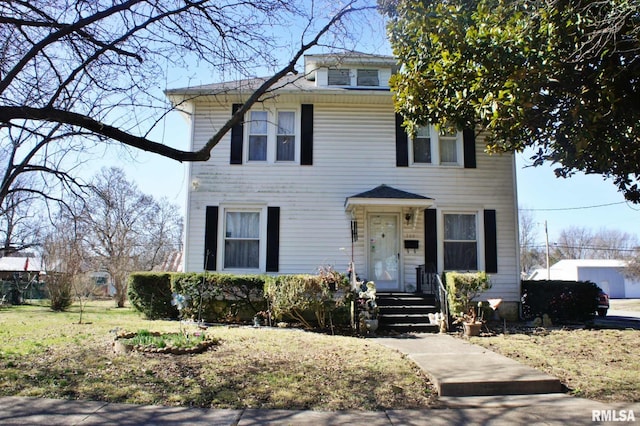 view of traditional style home