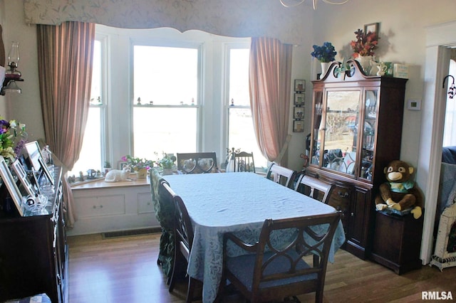 dining room featuring wood finished floors